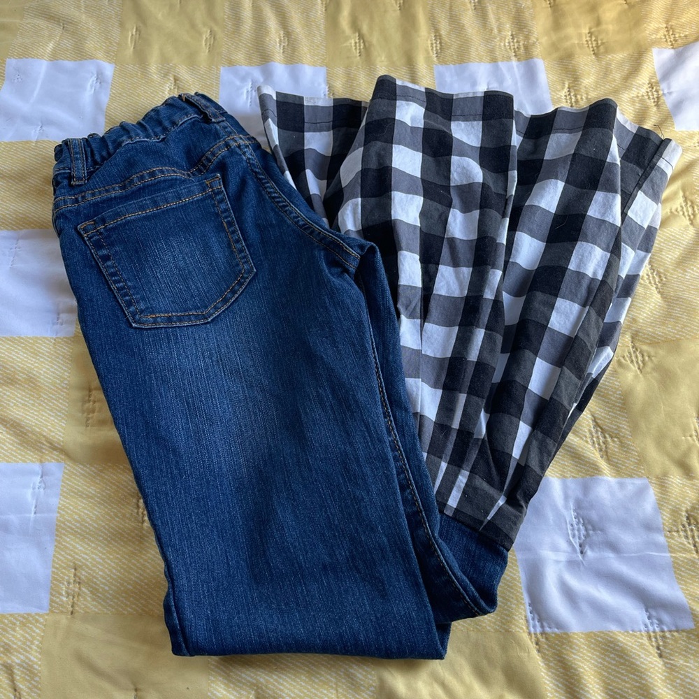 Buffalo Plaid Bell Jeans
